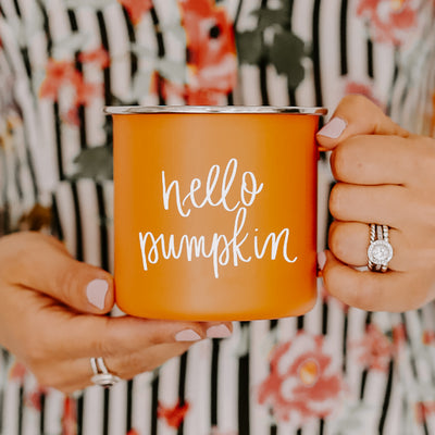 Hello Pumpkin Campfire Coffee Mug