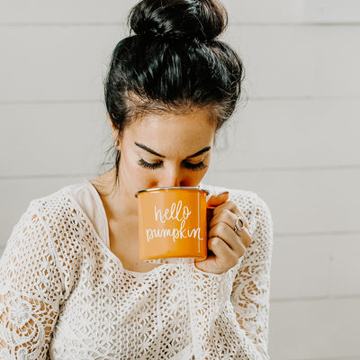 Hello Pumpkin Campfire Coffee Mug