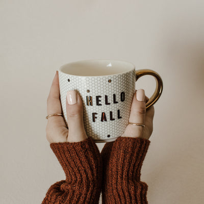 Hello Fall 17oz. Tile Coffee Mug