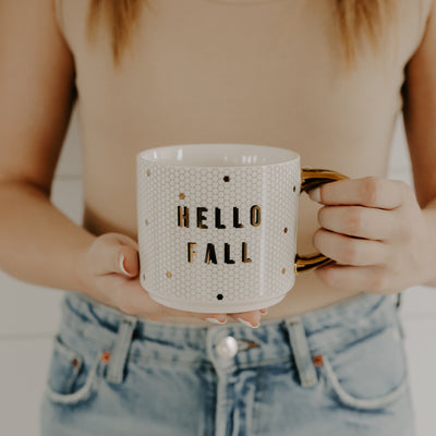 Hello Fall 17oz. Tile Coffee Mug - Sweet Water Decor - Coffee Mugs