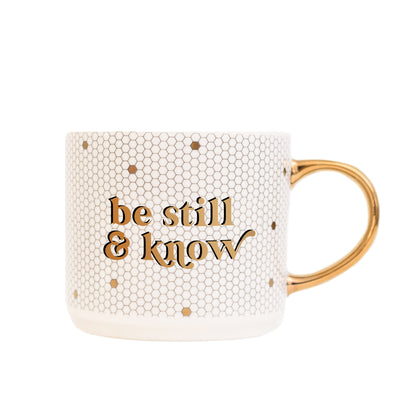 Be Still and Know 17oz. Tile Coffee Mug - Sweet Water Decor - Coffee Mugs