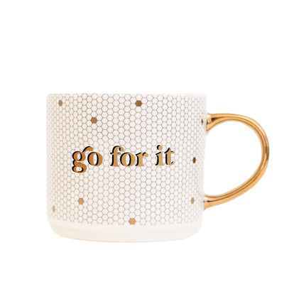 Go For It 17oz. Tile Coffee Mug - Sweet Water Decor - Coffee Mugs