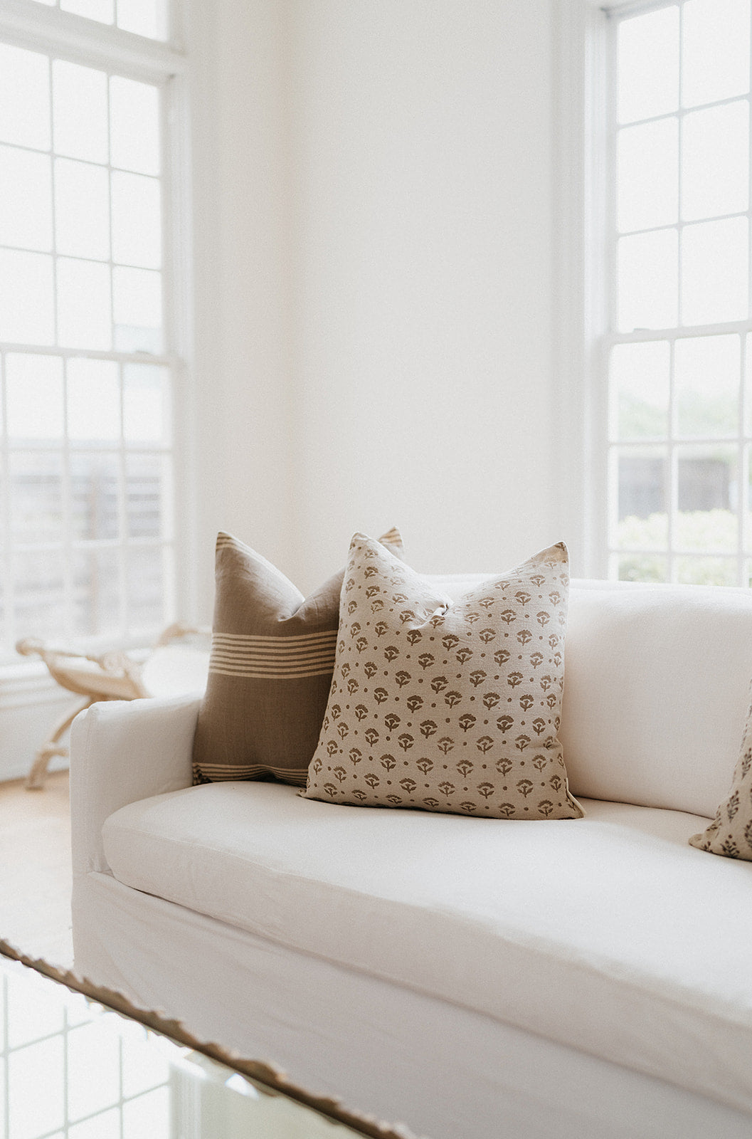 TIFEOLUWA - Indian Hand Block Linen Pillow Cover