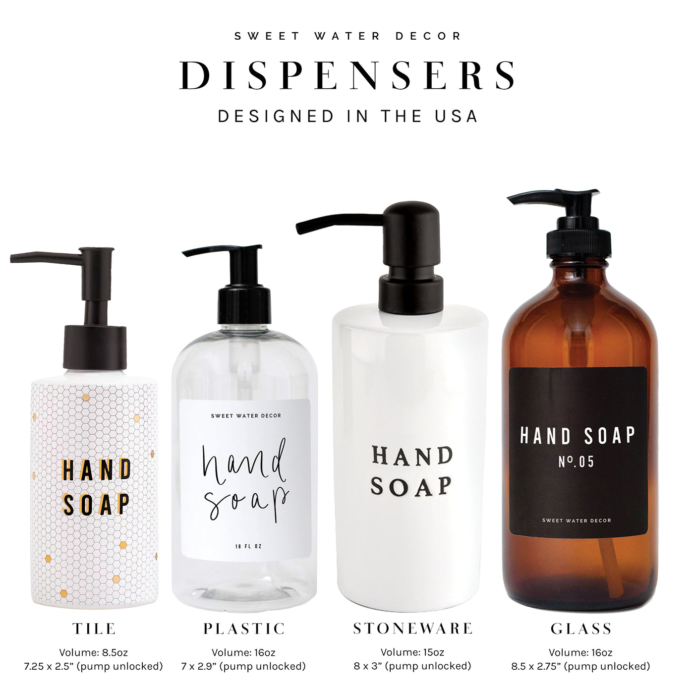 Clear hand clearance soap dispenser