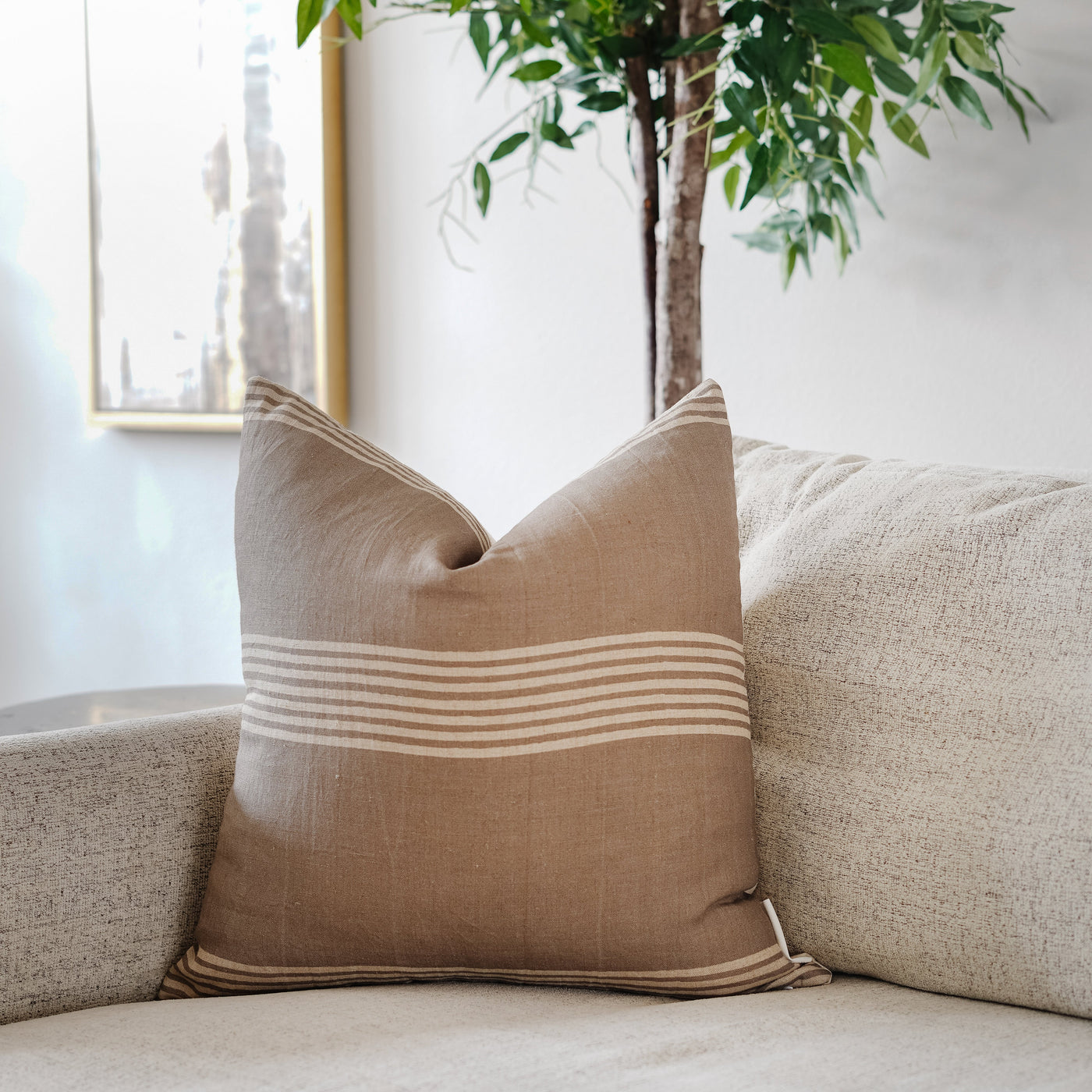 TIFEOLUWA - Indian Hand Block Linen Pillow Cover
