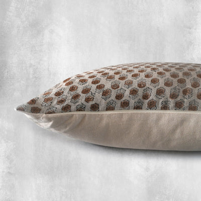 KURA- Indian Hand Block Linen Pillow cover