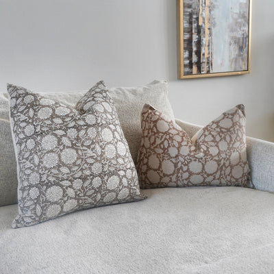 KEHINDE- Indian Hand Block Linen Pillow cover