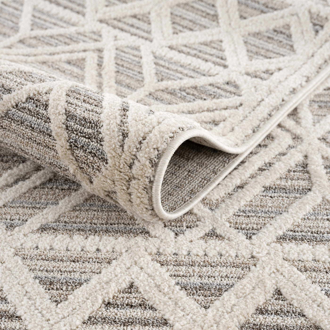 Magnolia Embossed Beige 2301 Area Rug
