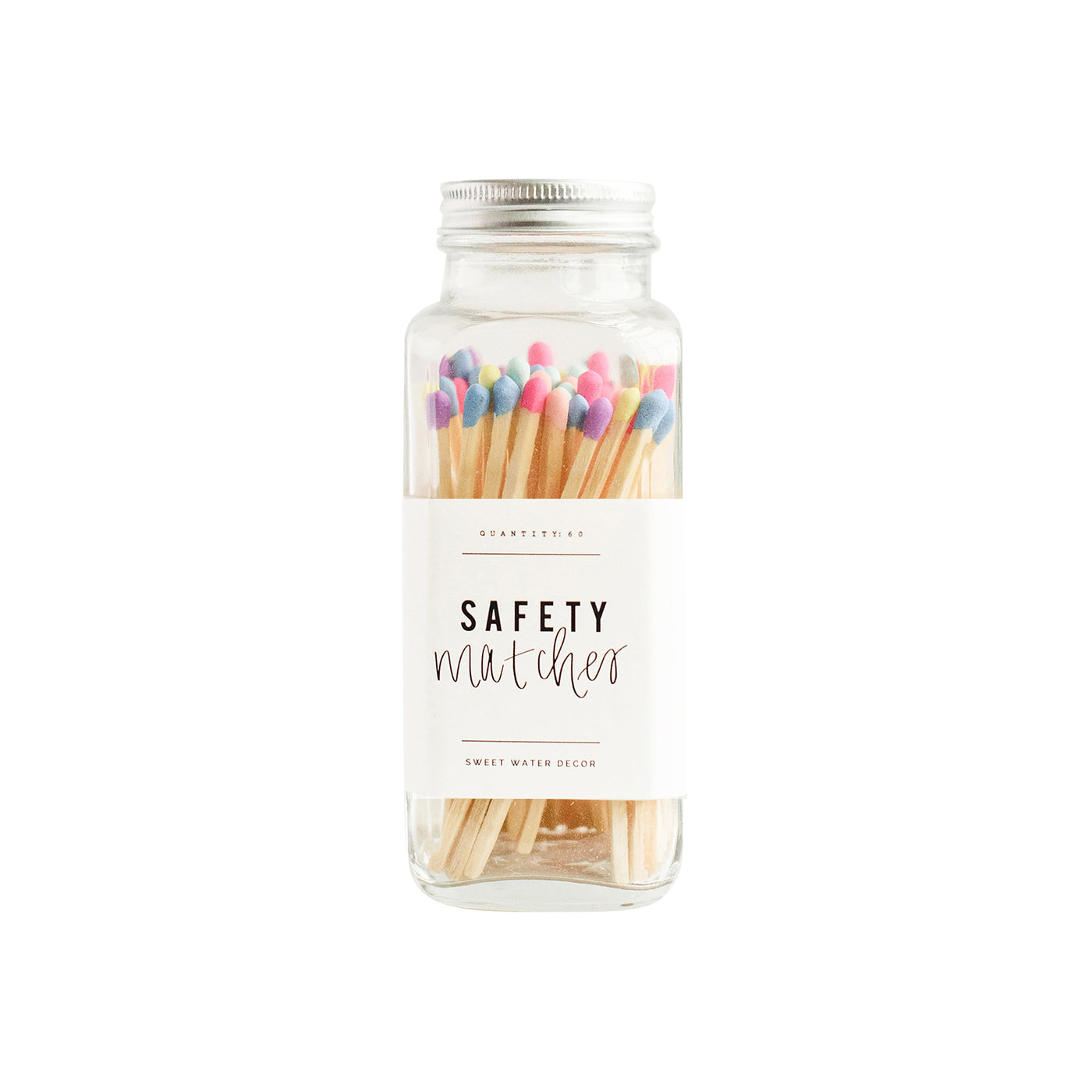 Multicolor Tip Safety Matches - 60 Count, 3.75"