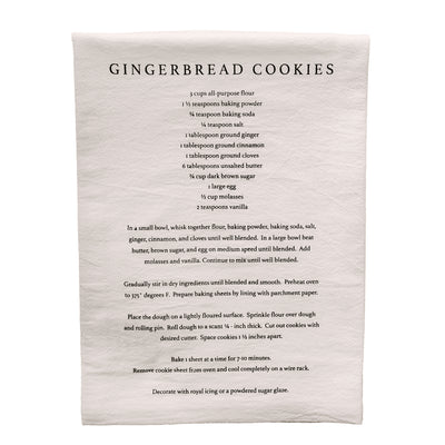 Gingerbread Cookies Tea Towel - Sweet Water Decor - Hand Towels