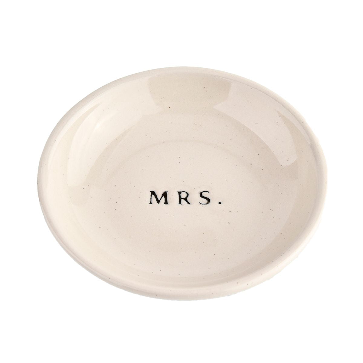 Mrs. Stoneware Jewelry Dish