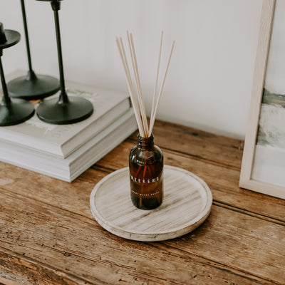 Rustic Round Wood Tray - Sweet Water Decor - Trays