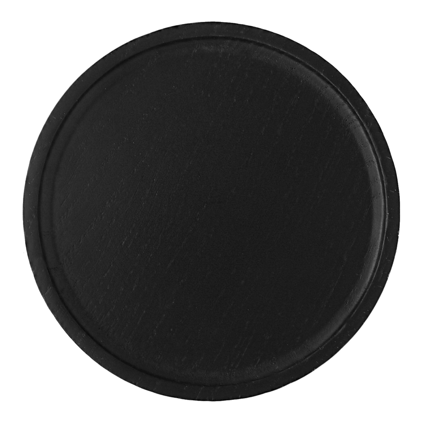 Black Round Wood Tray - Sweet Water Decor - Trays