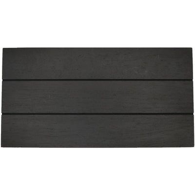 Black Rectangular Wood Tray