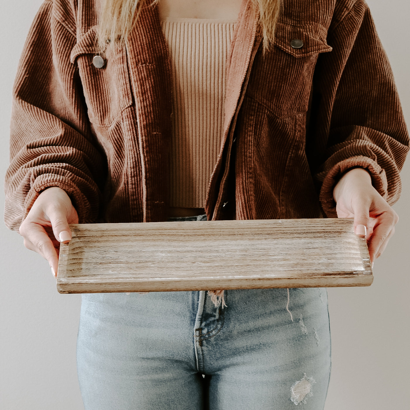 Rustic Rectangular Wood Tray - Sweet Water Decor - Trays