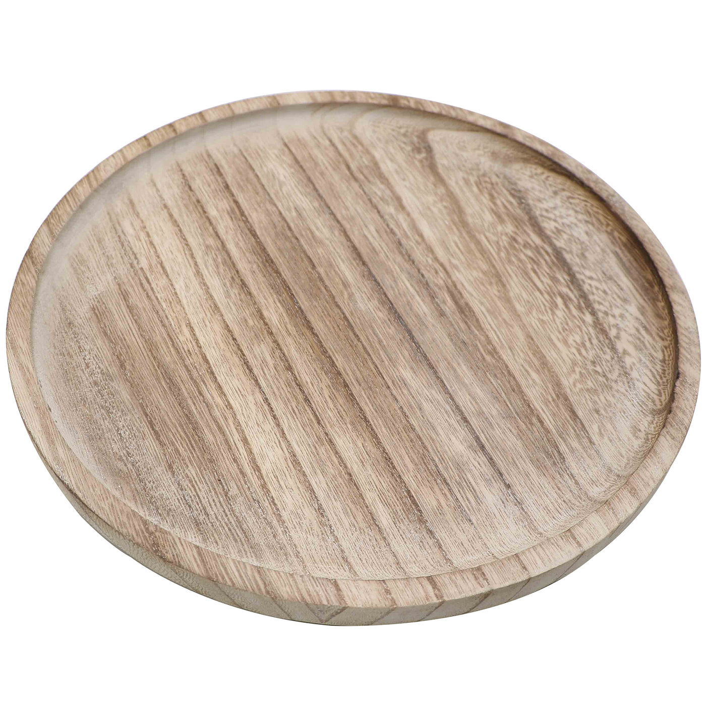 Sweet Water Decor Large Rustic Round Wood Tray - 10x10