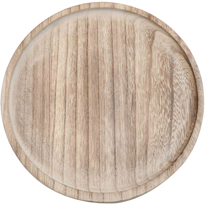 Large Rustic Round Wood Tray - Sweet Water Decor - Trays