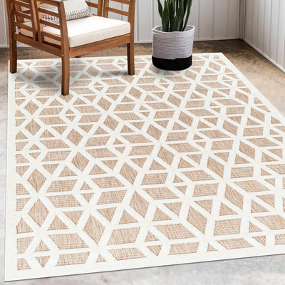 Nuri Tan Outdoor Rug - Sweet Water Decor - Rugs