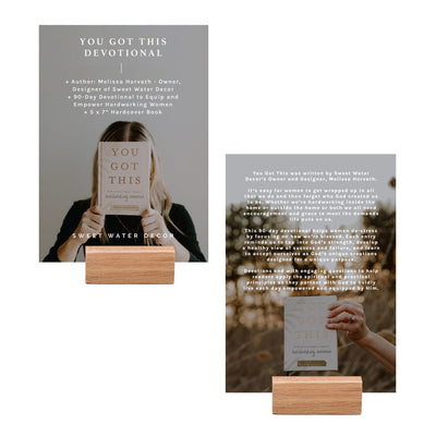 You Got This Devotional Shelf Talker + Block - Sweet Water Decor - Marketing Tools