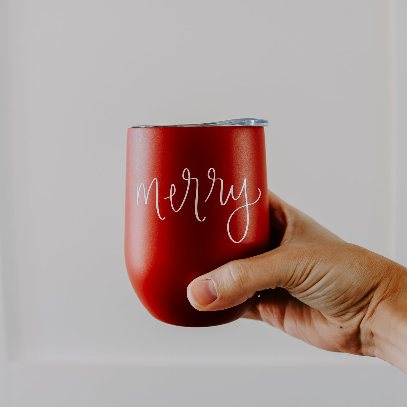 Merry Metal Wine Tumbler - Sweet Water Decor - Wine Tumblers