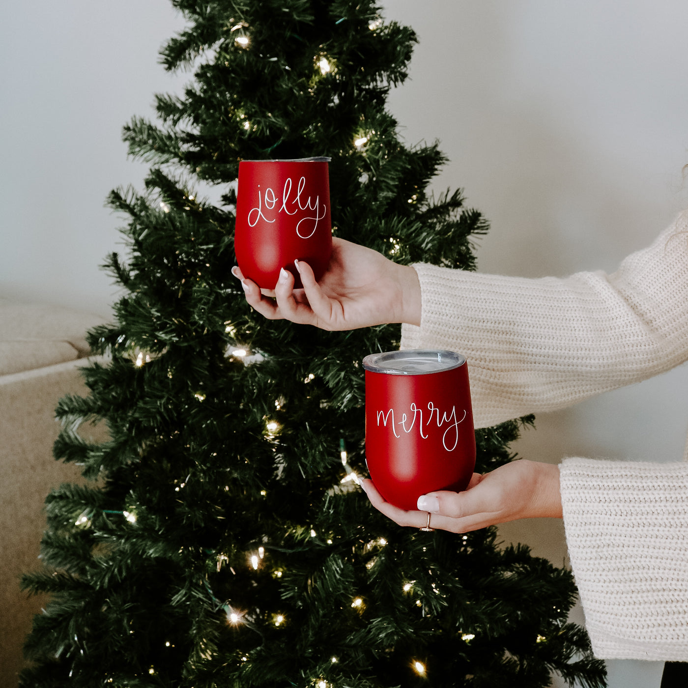 Jolly Metal Wine Tumbler - Sweet Water Decor - Wine Tumblers