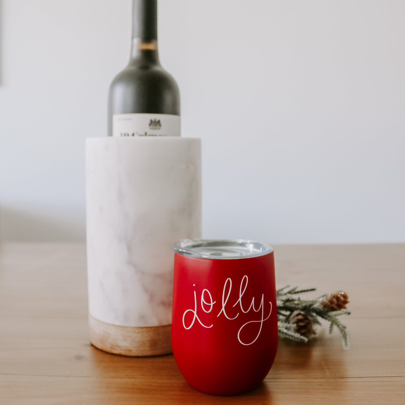 Jolly Metal Wine Tumbler - Sweet Water Decor - Wine Tumblers