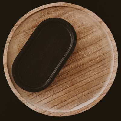 Black Wood Tray