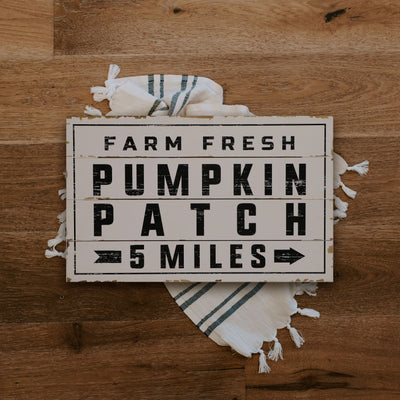 Pumpkin Patch Shiplap Wood Sign 15 x 24"