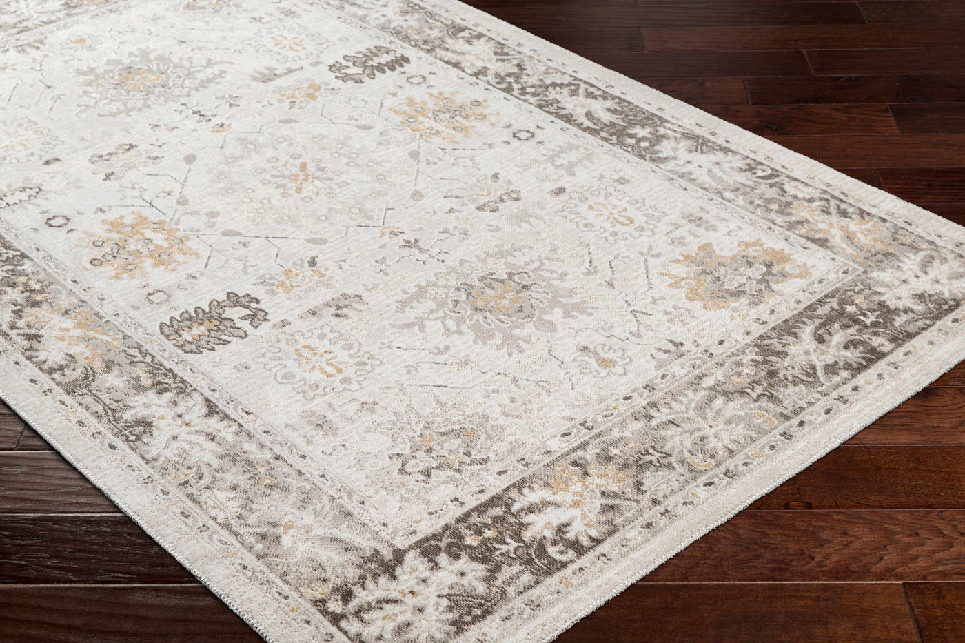 Arwel Cream Washable Area Rug