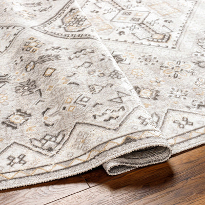 Meja Cream Washable Area Rug