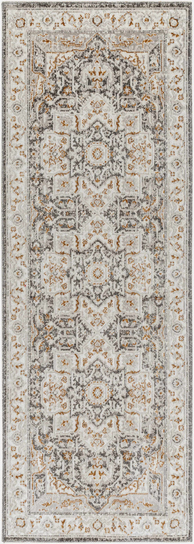 Roho Beige & Rust Washable Area Rug