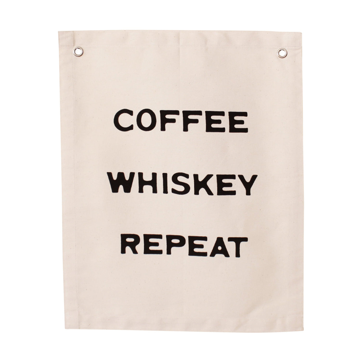coffee whiskey repeat banner
